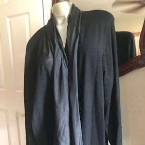 Eileen Fisher cover up cardigan black 2x